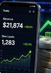 RevenueClone revenue dashboard showing growth